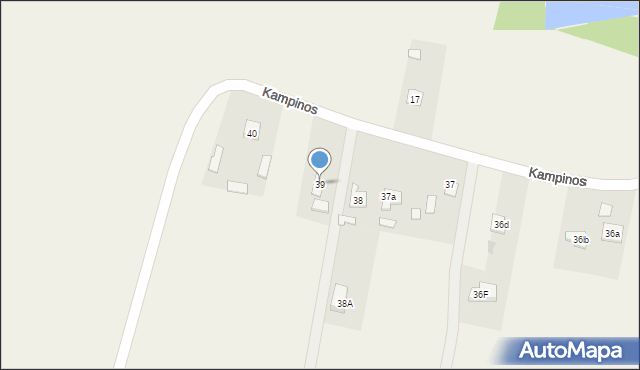 Podkampinos, Podkampinos, 39, mapa Podkampinos
