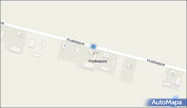 Podkiejsze, Podkiejsze, 6, mapa Podkiejsze