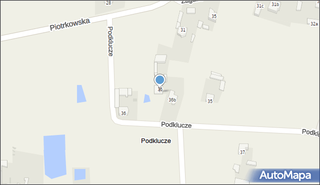 Podklucze, Podklucze, 36a, mapa Podklucze