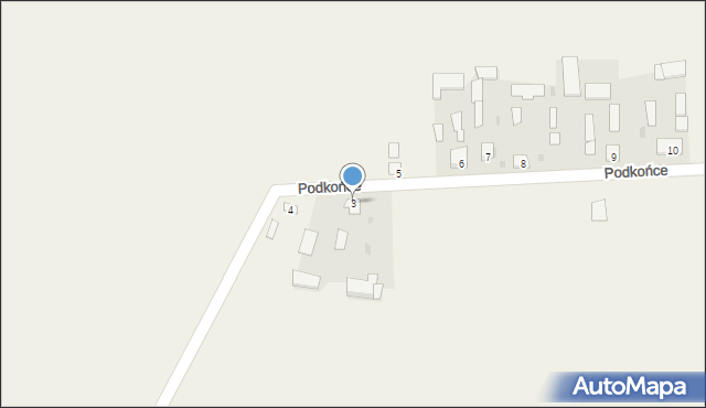 Podkońce, Podkońce, 3, mapa Podkońce