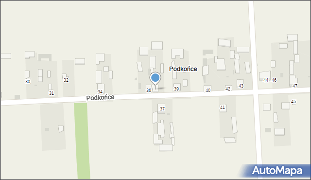 Podkońce, Podkońce, 38, mapa Podkońce