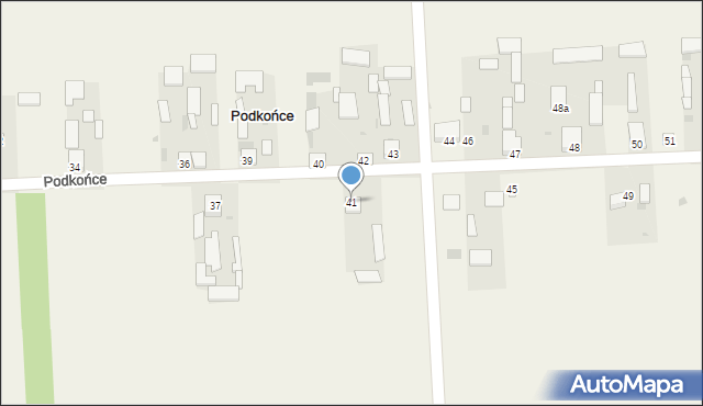 Podkońce, Podkońce, 41, mapa Podkońce