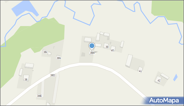 Podkonice Duże, Podkonice Duże, 38A, mapa Podkonice Duże