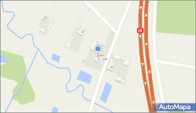 Podkonice Miejskie, Podkonice Miejskie, 11, mapa Podkonice Miejskie