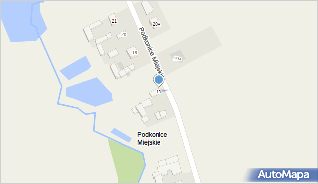 Podkonice Miejskie, Podkonice Miejskie, 18, mapa Podkonice Miejskie