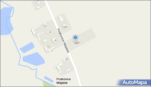 Podkonice Miejskie, Podkonice Miejskie, 19a, mapa Podkonice Miejskie