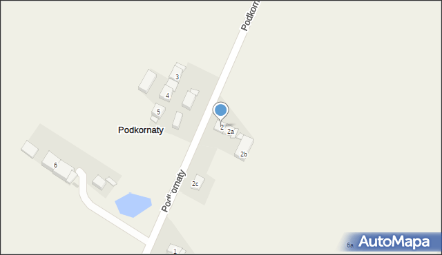 Podkornaty, Podkornaty, 2, mapa Podkornaty