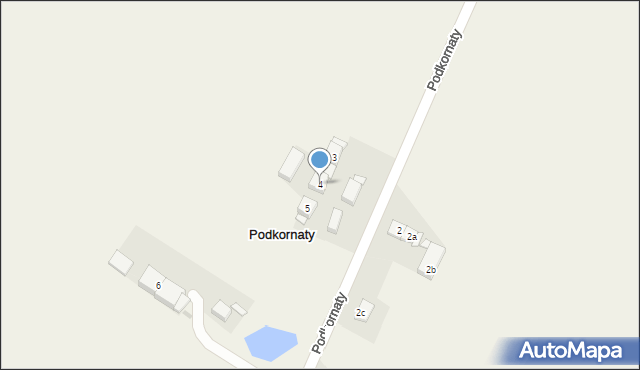 Podkornaty, Podkornaty, 4, mapa Podkornaty