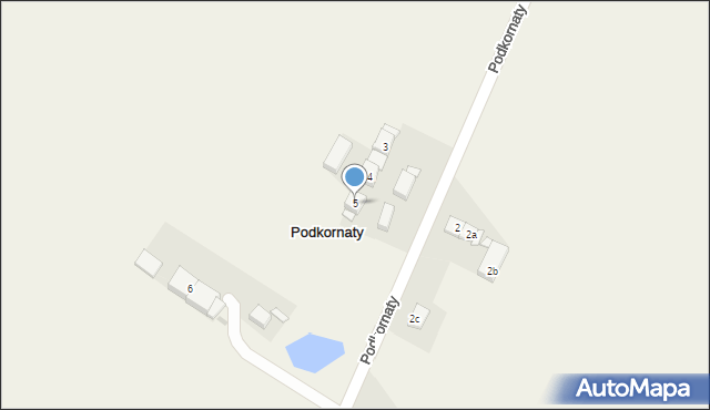 Podkornaty, Podkornaty, 5, mapa Podkornaty