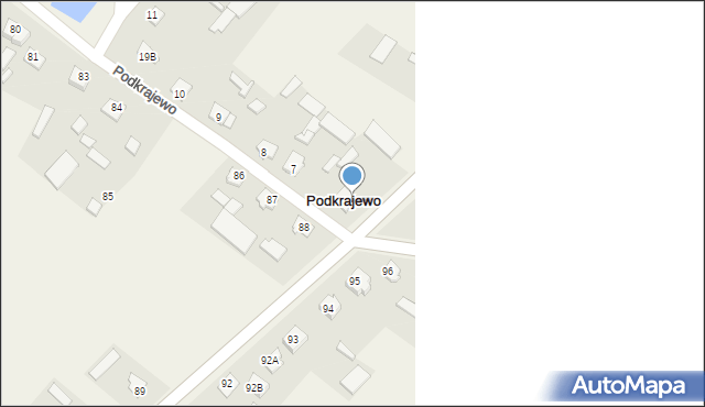 Podkrajewo, Podkrajewo, 6, mapa Podkrajewo