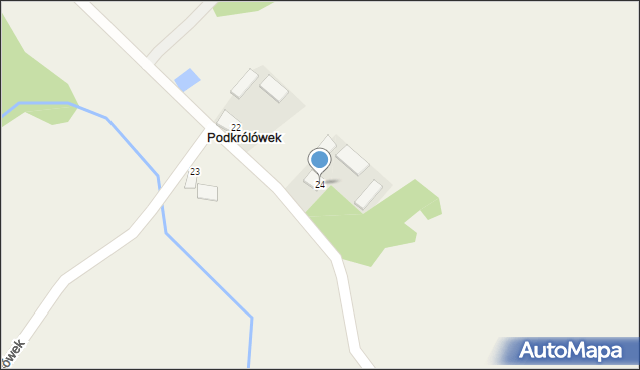 Podkrólówek, Podkrólówek, 24, mapa Podkrólówek