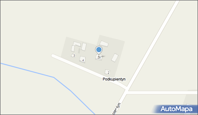 Podkupientyn, Podkupientyn, 2b, mapa Podkupientyn