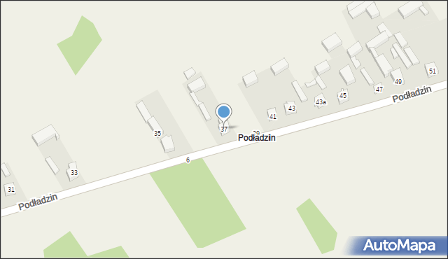 Podładzin, Podładzin, 37, mapa Podładzin