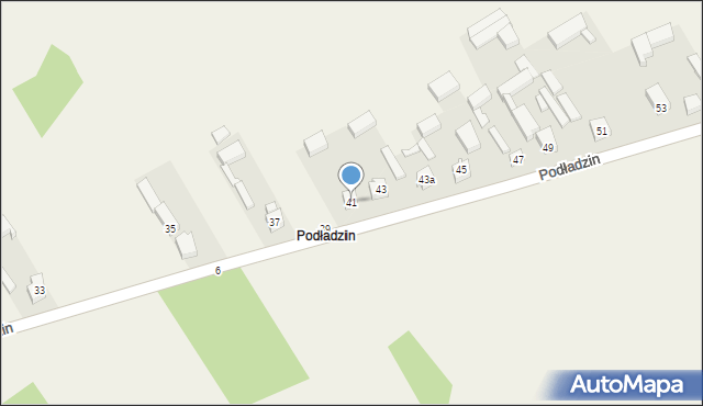 Podładzin, Podładzin, 41, mapa Podładzin