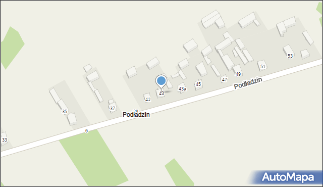 Podładzin, Podładzin, 43, mapa Podładzin