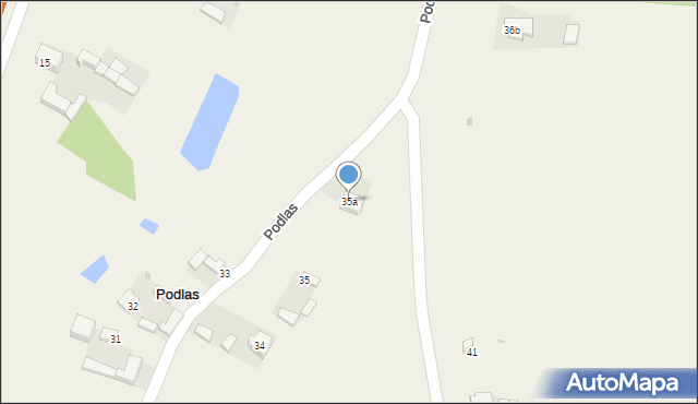 Podlas, Podlas, 35a, mapa Podlas