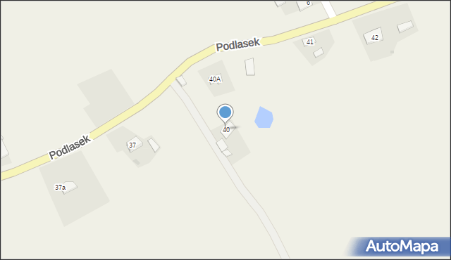 Podlasek, Podlasek, 40, mapa Podlasek