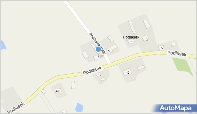 Podlasek, Podlasek, 6, mapa Podlasek