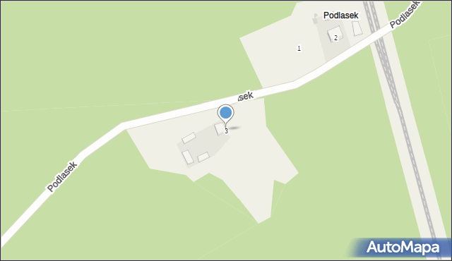 Podlasek, Podlasek, 3, mapa Podlasek