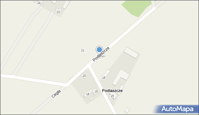 Podlaszcze, Podlaszcze, 17, mapa Podlaszcze