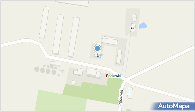 Podławki, Podławki, 2, mapa Podławki