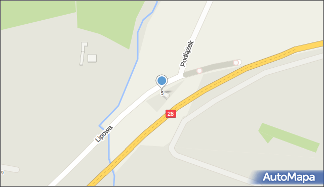 Podłążek, Podłążek, 5, mapa Podłążek