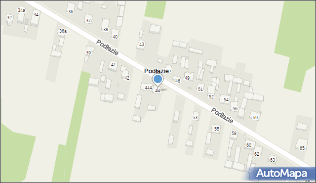 Podłazie, Podłazie, 44, mapa Podłazie