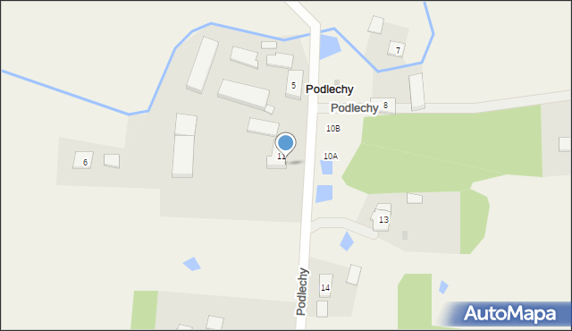 Podlechy, Podlechy, 3B, mapa Podlechy