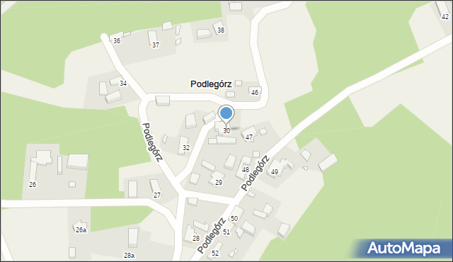 Podlegórz, Podlegórz, 30, mapa Podlegórz