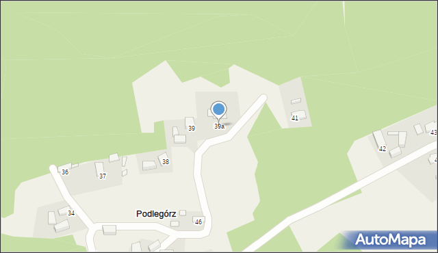 Podlegórz, Podlegórz, 39a, mapa Podlegórz