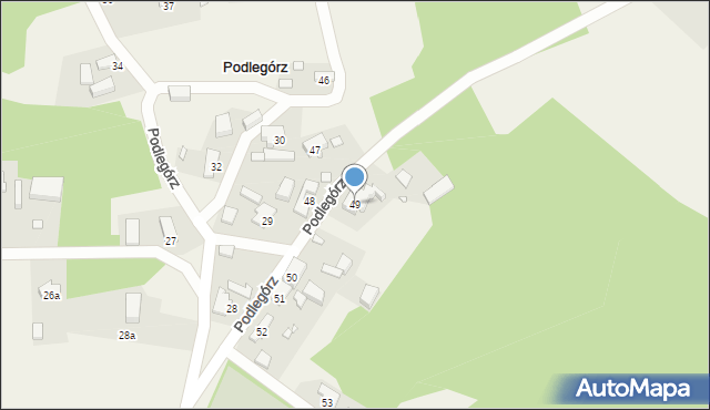 Podlegórz, Podlegórz, 49, mapa Podlegórz