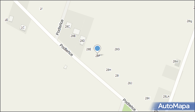 Podleńce, Podleńce, 28F, mapa Podleńce