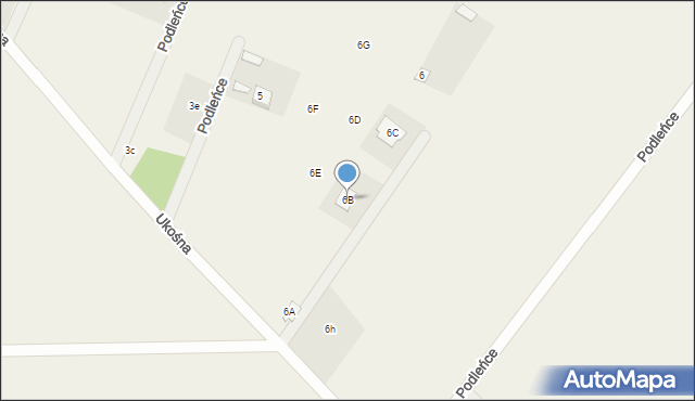 Podleńce, Podleńce, 6B, mapa Podleńce