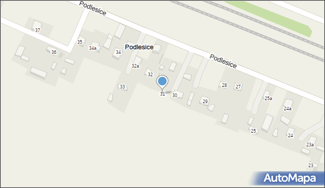 Podlesice, Podlesice, 31, mapa Podlesice