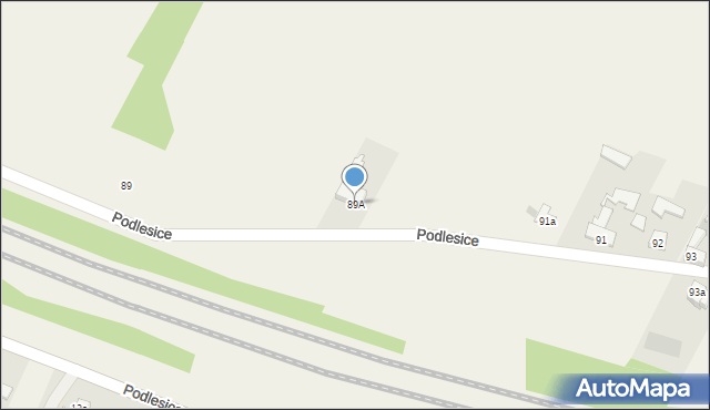 Podlesice, Podlesice, 89A, mapa Podlesice