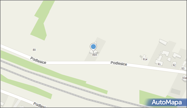 Podlesice, Podlesice, 98a, mapa Podlesice