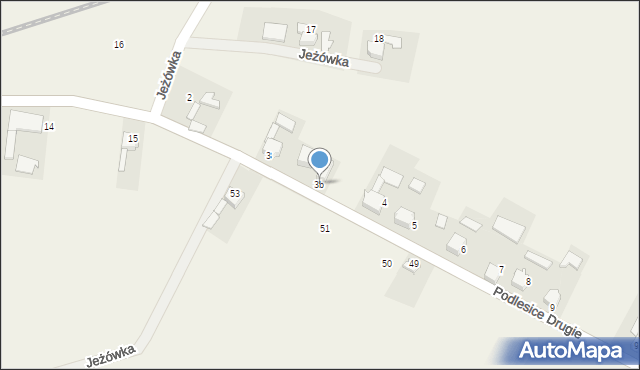 Podlesice Drugie, Podlesice Drugie, 3b, mapa Podlesice Drugie