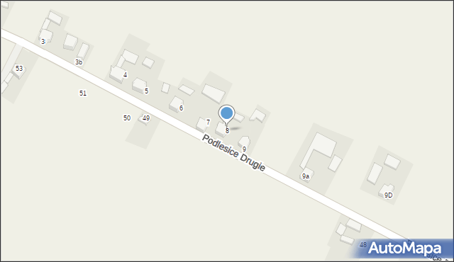Podlesice Drugie, Podlesice Drugie, 8, mapa Podlesice Drugie
