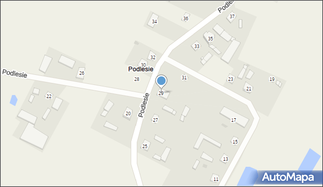 Podlesie, Podlesie, 29, mapa Podlesie