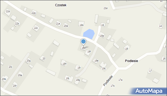 Podlesie, Podlesie, 19d, mapa Podlesie