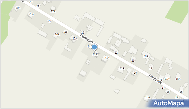Podlesie, Podlesie, 24A, mapa Podlesie