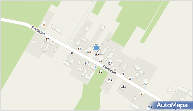 Podlesie, Podlesie, 33C, mapa Podlesie