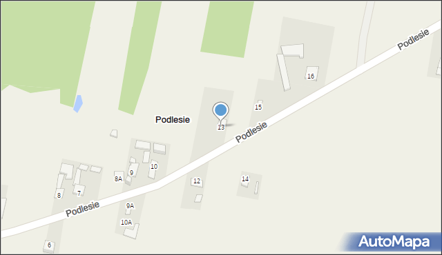 Podlesie, Podlesie, 13, mapa Podlesie