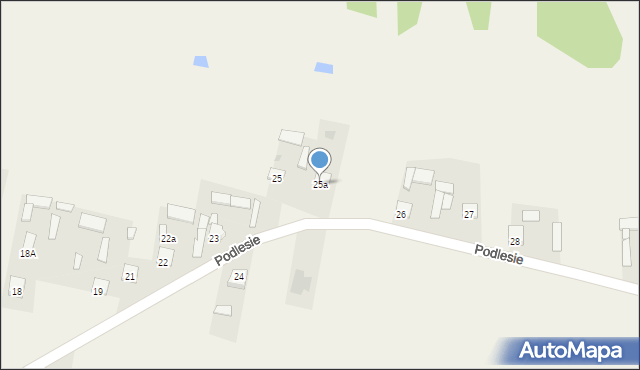 Podlesie, Podlesie, 25a, mapa Podlesie