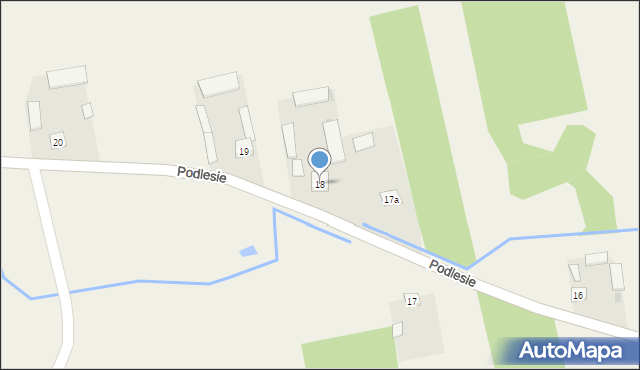 Podlesie, Podlesie, 18, mapa Podlesie