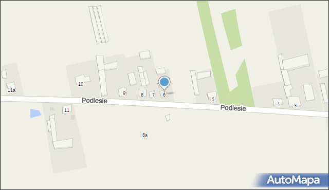 Podlesie, Podlesie, 6, mapa Podlesie