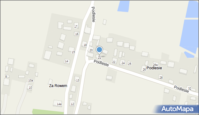 Podlesie, Podlesie, 21, mapa Podlesie