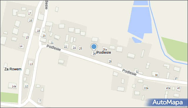 Podlesie, Podlesie, 26, mapa Podlesie