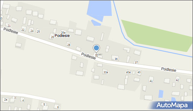 Podlesie, Podlesie, 32, mapa Podlesie