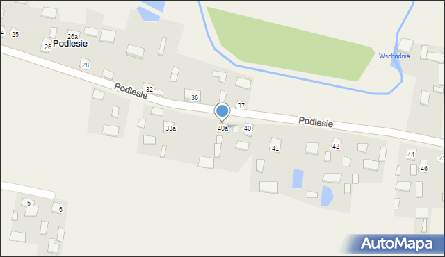 Podlesie, Podlesie, 40a, mapa Podlesie